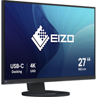 EIZO FlexScan EV2740S-BK computerskærm 68,6 cm (27") 3840 x 2160 pixel 4K Ultra HD LCD Sort, LED-skærm Sort, 68,6 cm (27"), 3840 x 2160 pixel, 4K Ultra HD, LCD, 6 ms, Sort