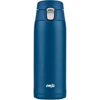 Emsa Light Mug 400 ml Blå, Thermo mug mørkeblå, Blå, Rustfrit stål, Polypropylen (PP), 400 ml, 6,6 cm, 196 mm