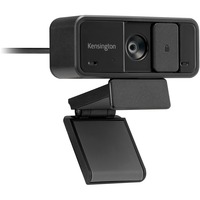 Kensington W1050 1080p vidvinkel-webcam med fast fokus Sort, 3 MP, 1920 x 1080 pixel, Fuld HD, 30 fps, 1080p, 2x