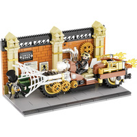 Lumibricks Steampunk motorcykel forfølgelse, Bygge legetøj 