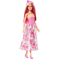 Mattel A Touch of Magic Barbie-havfruedukker med farverigt hår, haler og pandebåndstilbehør Pink, haler og pandebåndstilbehør, Mode dukke, Hunstik, 3 År, Pige, 310 mm, 120 g