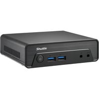 Shuttle Nano PC NE10N 0,6L størrelse PC Sort N100 Intel® SoC, Barebone Sort, 0,6L størrelse PC, Mini PC barebone, Intel® SoC, DDR4-SDRAM, PCI Express, SATA, 65 W