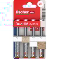 fischer Hulrumdowel DuoHM 6x55 S PZ, Dyvel 