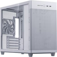 ASUS PRIME AP201 CASE TG WHITE Mini Tower Hvid, Towerkabinet Hvid, Mini Tower, PC, Hvid, micro ATX, Mini-ITX, 17 cm, 33,8 cm