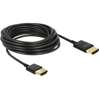 DeLOCK Kabel HDMI A stik > HDMI A stik High Speed 3D 4K Aktiv Slim Sort