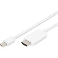 Digitus Adapterkabel mini DisplayPort > HDMI 4K Hvid