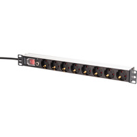Digitus DN-95436, Strømskinne Sort/aluminium