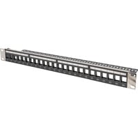 Digitus Modulært patchpanel, 24 porte, ubesat, Patch Panel Sort