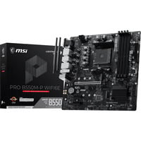 MSI PRO B550M-P WIFI6E, Bundkort Sort