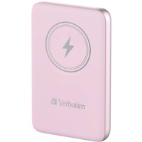 Verbatim Charge 'n' Go Lithium polymer (LiPo) 10000 mAh Trådløs opladning Lyserød, Power Bank Rosa, 10000 mAh, Lithium polymer (LiPo), Quick Charge 3.0, Trådløs opladning, Lyserød