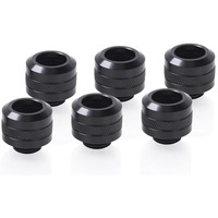 Alphacool Eiszapfen PRO 13mm HardTube Fitting G1/4 - Deep Black, Forbindelse Sort