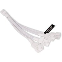 Alphacool Y-kabel splitter 4-pin til 4x 4-pin PWM, 15 cm Hvid