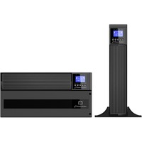 BlueWalker VFI 6000 ICR IoT Dobbeltkonvertering (online) 6 kVA 6000 W 1 AC stikkontakt(er), UPS Sort, Dobbeltkonvertering (online), 6 kVA, 6000 W, Ren sinus, 160 V, 276 V