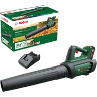 Bosch AdvancedLeafBlower 36V-750 (1x2.0Ah), Løvblæser Grøn/Sort, Håndholdt blæser, 100 km/t, 200 km/t, Batteri, 1,5 m/s², 254 mm
