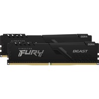 Kingston FURY FURY Beast 16GB 3600MT/s DDR4 CL17 DIMM (Sæt med 2) Black, Hukommelse Sort, 16 GB, 2 x 8 GB, DDR4, 288-pin DIMM