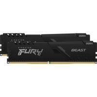 Kingston FURY FURY Beast hukommelsesmodul 16 GB 2 x 8 GB DDR4 3600 Mhz Sort, 16 GB, 2 x 8 GB, DDR4, 3600 Mhz, 288-pin DIMM