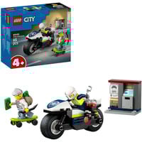 LEGO City Politimotorcykel på forbryderjagt, Bygge legetøj Byggesæt, 4 År, Plast, 65 stk, 158 g