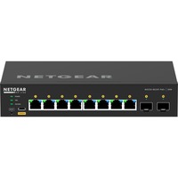 Netgear GSM4210PX-100EUS netværksswitch Administreret L2/L3 Gigabit Ethernet (10/100/1000) Strøm over Ethernet (PoE) Sort Administreret, L2/L3, Gigabit Ethernet (10/100/1000), Fuld duplex, Strøm over Ethernet (PoE), Stativ-montering