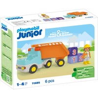 PLAYMOBIL Junior: Tipvogn, Bygge legetøj 