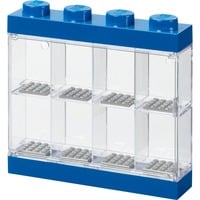Room Copenhagen LEGO Minifigur Vitrine blå, Opbevaringsboks Blå/gennemsigtig