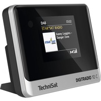 TechniSat DIGITRADIO 10 C Personligt Analog & digital Sort, Sølv, Adapter Sort/Sølv, Personligt, Analog & digital, DAB+,FM, 87.5 - 108 Mhz, TFT, 7,11 cm (2.8")