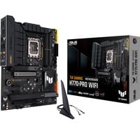 ASUS TUF GAMING H770-PRO WIFI Intel H770 LGA 1700 ATX, Bundkort Sort, Intel, LGA 1700, Intel® Celeron®, Intel® Core™ i3, Intel® Core™ i5, Intel® Core™ i7, Intel® Core™ i9,..., LGA 1700, DDR5-SDRAM, 128 GB