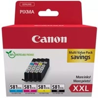 Canon 1998C007 blækpatron 4 stk Original Sort, Blå, Magenta, Gul Sort, Blå, Magenta, Gul, 4 stk, Multipakke