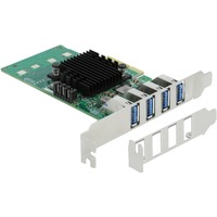 DeLOCK 89048 interface-kort/adapter Intern USB 3.2 Gen 1 (3.1 Gen 1) PCIe, USB 3.2 Gen 1 (3.1 Gen 1), Lavprofil, PCIe 2.0, 5 Gbit/sek., 0 - 60 °C