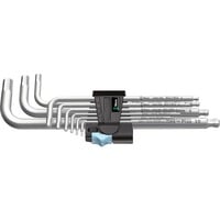 Wera 3950/9 Hex-Plus Stainless 1 SB vinkelnøglesæt, 9 dele, Skruetrækker rustfrit stål