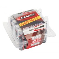 Ansmann 5015538 husholdningsbatteri Engangsbatteri Alkaline Engangsbatteri, Alkaline, 1,5 V, 20 stk, Flerfarvet, 10,5 mm