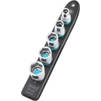Hazet SmartRail 1/2" topnøglesæt sekskantet, 5 dele Sort