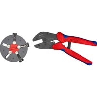 KNIPEX 97 33 01, Crimpning værktøj Rød/Blå