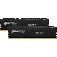 Kingston FURY FURY Beast 64GB 5200MT/s DDR5 CL40 DIMM (sæt med 2) Black, Hukommelse Sort, 64 GB, 2 x 32 GB, DDR5, 288-pin DIMM