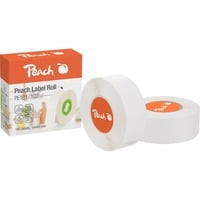 Peach PE101 Hvid Printer Etiketter Hvid, Direkte termisk, Bisphenol A (BPA), 1,4 cm, 4 cm, 180 stk