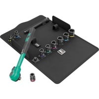 Wera 8100 SB 13 Zyklop Comfort-knarræt, tommer, 3/8", Værktøjssæt Sort/Grøn
