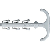 fischer Steckfix plus dobbeltklemme SF plus ZS 10 Lys grå