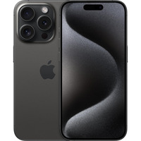 Apple iPhone 15 Pro 256GB Renoveret, Mobiltelefon Sort