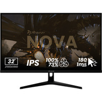 Arozzi Nova 32T2K180, Gaming Skærm Sort
