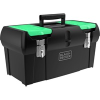 BLACK+DECKER Værktøjskasse Sort/Grøn