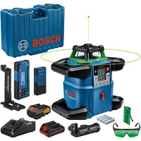 Bosch GRL 650 CHVG 70 m 500-540 nm (< 10mW), Roterende laser Blå, 70 m, 1,5 mm/m, 8,5°, 650 m, 600 rpm, 360°