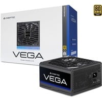 Chieftec Vega 750W Series PPG-750-S enhed til strømforsyning 20+4 pin ATX ATX Sort, PC strømforsyning 750 W, 100 - 240 V, 20+4 pin ATX, 60 cm, 400 mm, 400 mm