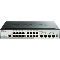 D-Link DGS-1510-20/E netværksswitch Administreret L2/L3 Gigabit Ethernet (10/100/1000) 1U Grå Administreret, L2/L3, Gigabit Ethernet (10/100/1000), Fuld duplex, Stativ-montering, 1U