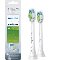 Philips Sonicare W2 Optimal White W Optimal White HX6062 Soniske standardtandbørstehoveder Hvid, 2 stk, Hvid, 3 måned(er), Mellem, 2 Series plaque defence; 3 Series gum health; DiamondClean; DiamondClean Smart; EasyClean;..., Medium