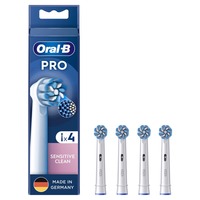 Procter & Gamble Sensitive Clean 4 stk Hvid, Børstehoved Hvid, 4 stk, Hvid, 3 måned(er), Ekstra blød, Oral-B, Kasse