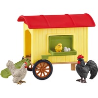 Schleich Farm World Mobile Chicken Coop, Spil figur Farm, 3 År, Flerfarvet
