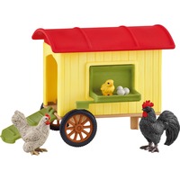 Schleich Mobile Chicken Coop, Spil figur Flerfarvet