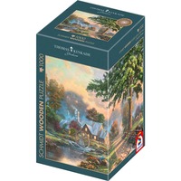 Schmidt Spiele Træpuslespil Thomas Kinkade Studios: Ved den gamle møllebæk 