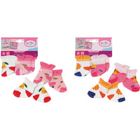 ZAPF Creation BABY born Sokker 2 par 43cm, Dukke tilbehør BABY born Socks 2 assorted 43cm, Dukkesokker, 3 År