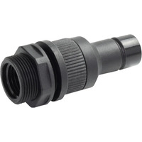 Alphacool ES hurtigkobling G1/4 IG PushIn han, Forbindelse Sort