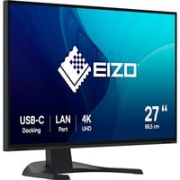 EIZO FlexScan EV2740X-BK computerskærm 68,6 cm (27") 3840 x 2160 pixel 4K Ultra HD LCD Sort, LED-skærm Sort, 68,6 cm (27"), 3840 x 2160 pixel, 4K Ultra HD, LCD, 5 ms, Sort